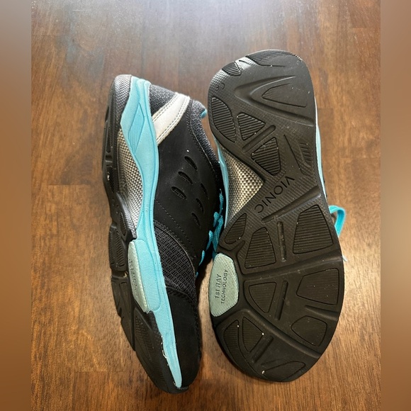 Vionic Venture Black Blue Walking Athletic Sneaker EUC Size 8 - Picture 11 of 12